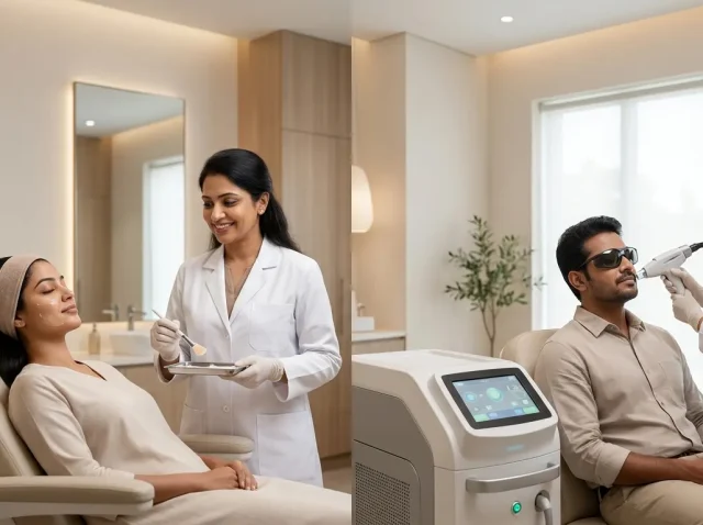Chemical Peels vs. Laser Treatments Skin Rejuvenation